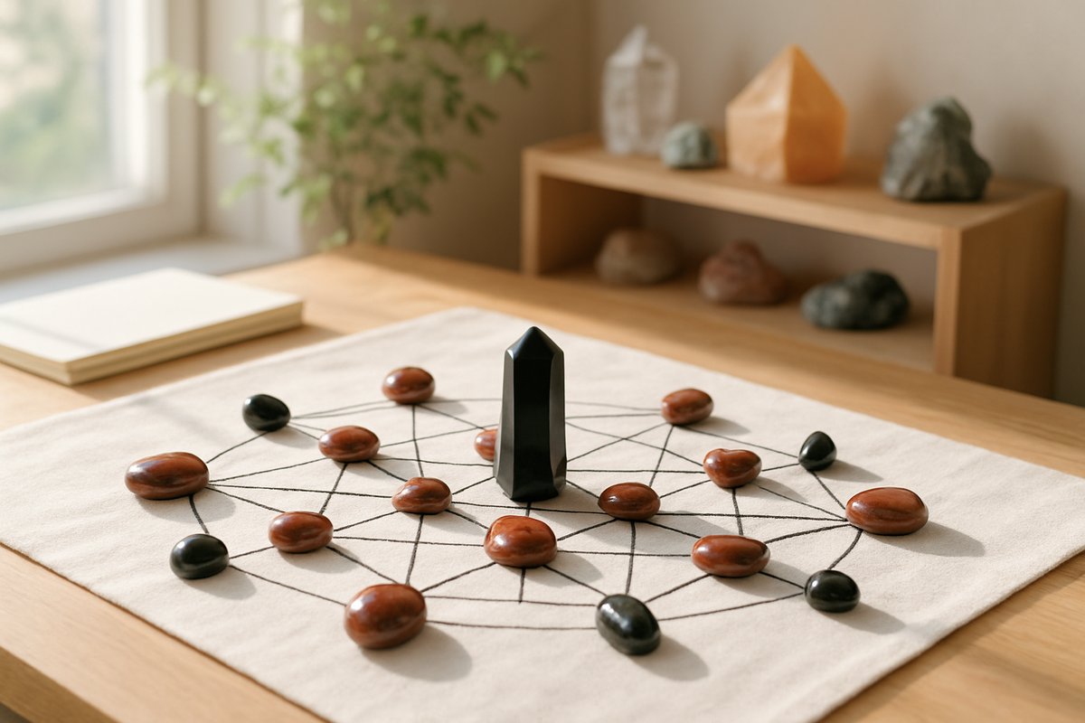 symbolique universelle des pierres Jasper-obsidienne