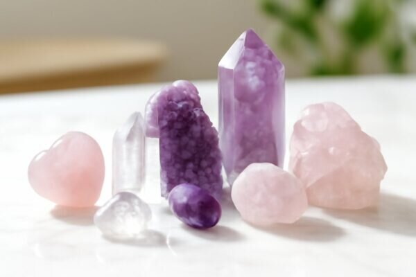 limites de la lithothérapie Améthyste-Quartz rose
