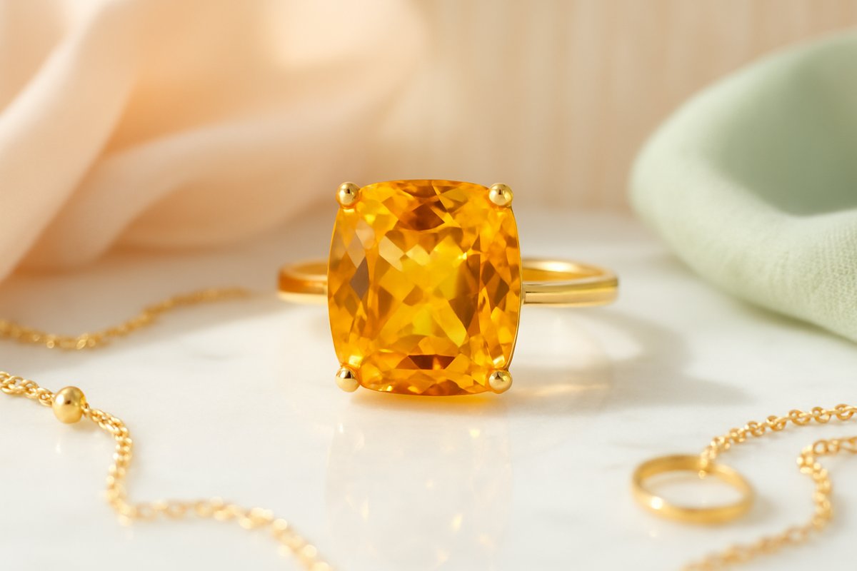 Bague citrine : le secret de votre bien-être