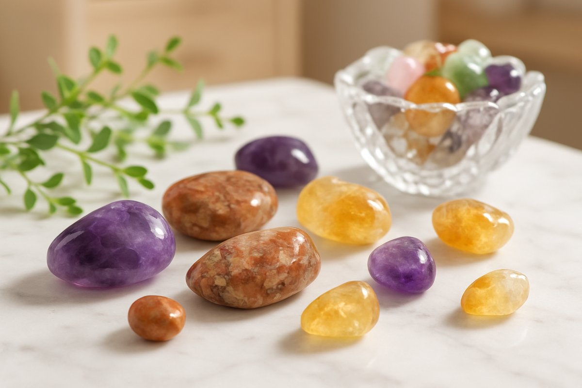 pierres et archétypes Améthyste-Jaspe-Citrine
