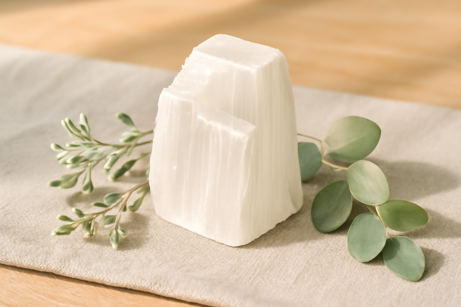 Quelles pierres ne jamais purifier à la fumée et pourquoi Sélénite