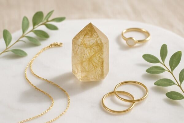quartz rutile Rutilated quartz