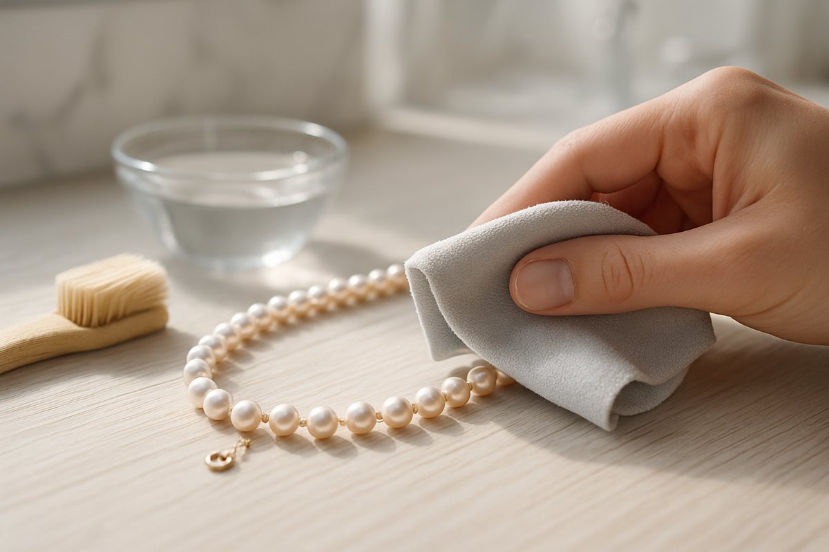 Comment nettoyer un collier de perles facilement