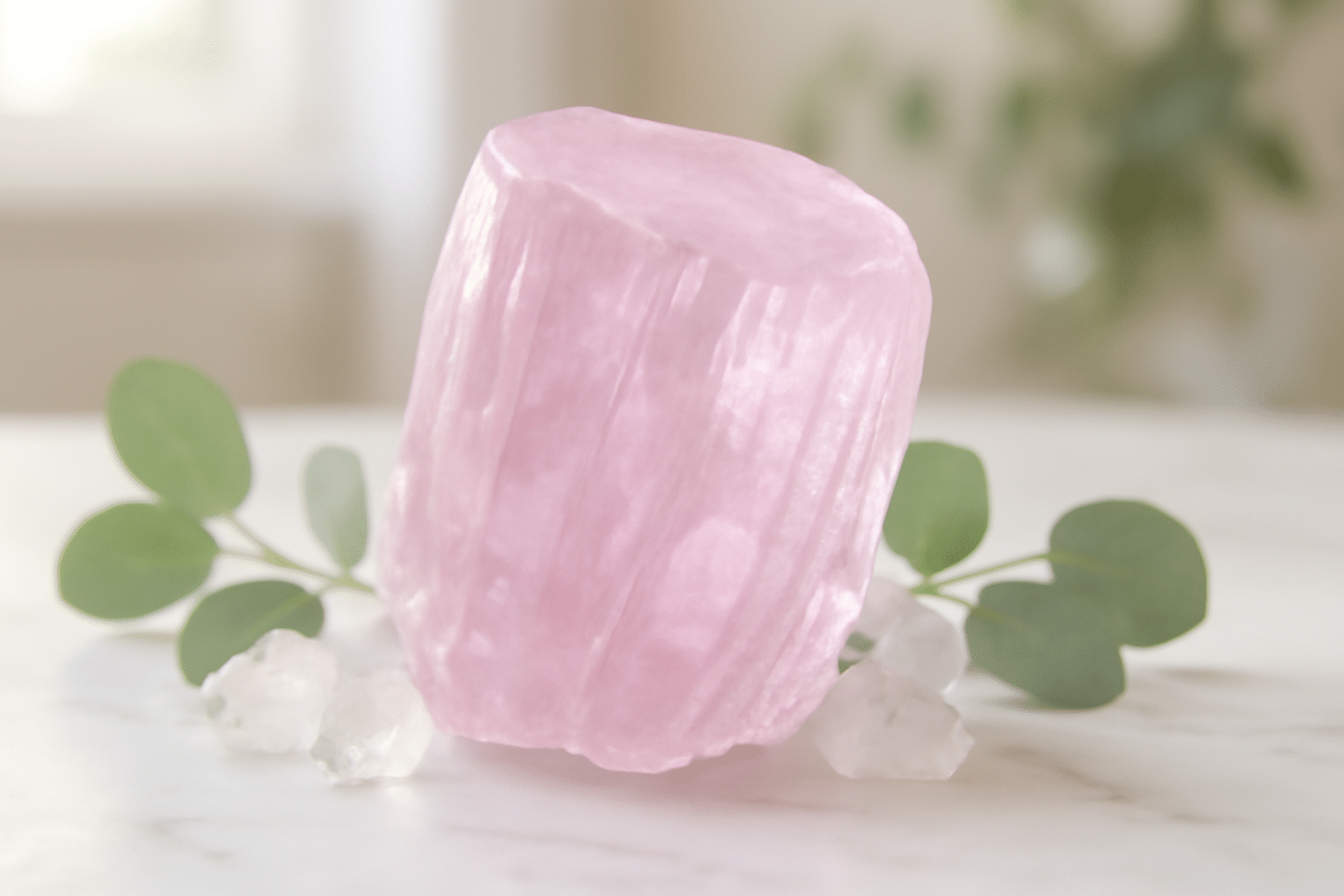 Kunzite-quartz