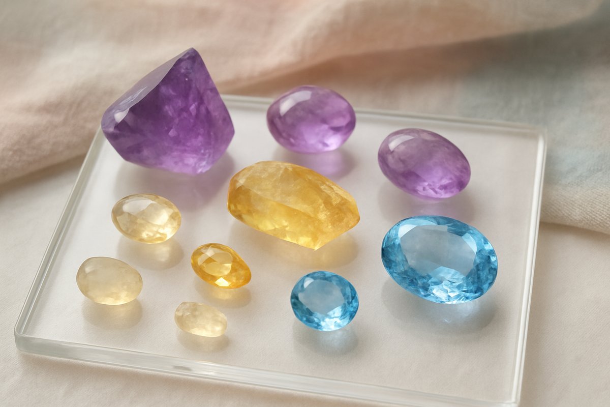 Améthyste-Citrine-Topaze