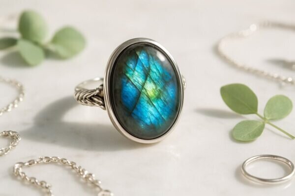 bague labradorite femme Labradorite