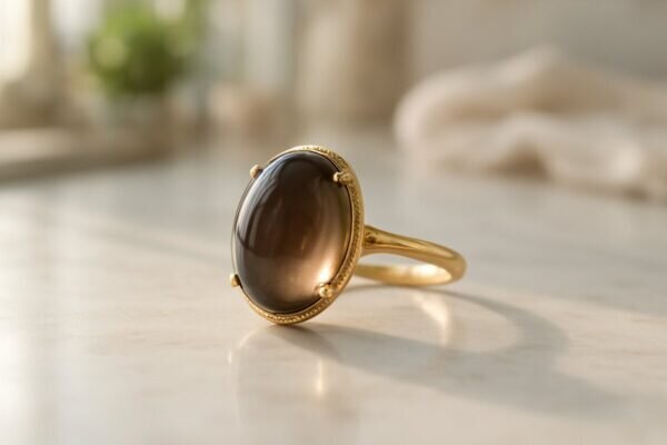 bague quartz fumé Quartz fumé