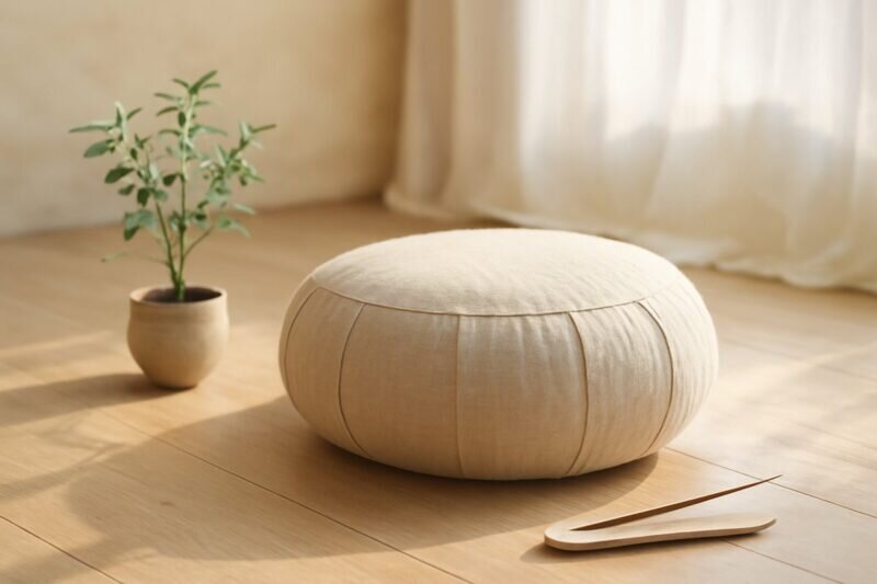 Coussin De Méditation Gonflable Et Pliable - Pour Yoga, Pilates, Relaxation à La Maison Ou En Extérieur - 2