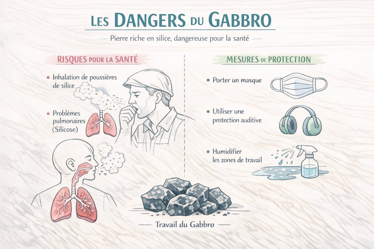 Gabbro danger : découvrez les risques cachés Gabbro et dangers respiratoires