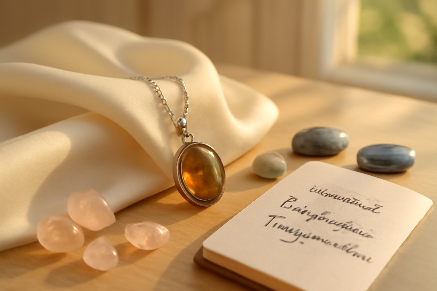 Andalousite-Quartz Rose-Labradorite