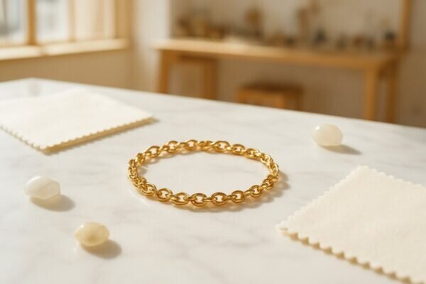 Bracelets plaqué or Pierre