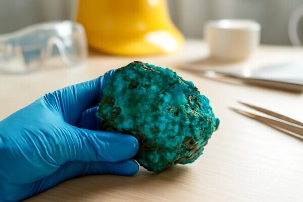 minéraux toxiques et pierres dangereuses Chrysocolla