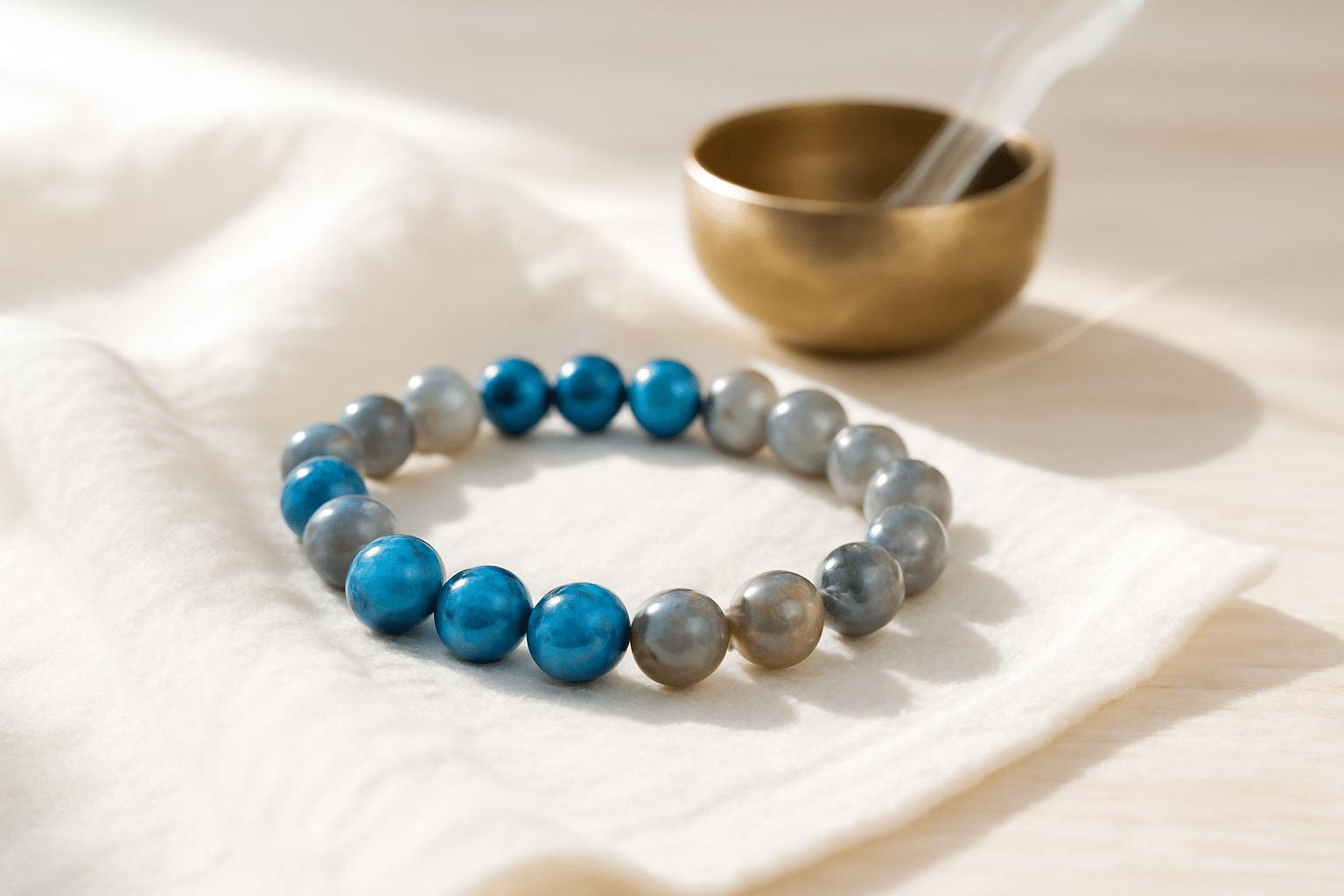 Cavansite et labradorite, secrets d'énergie intérieure Cavansite-Labradorite