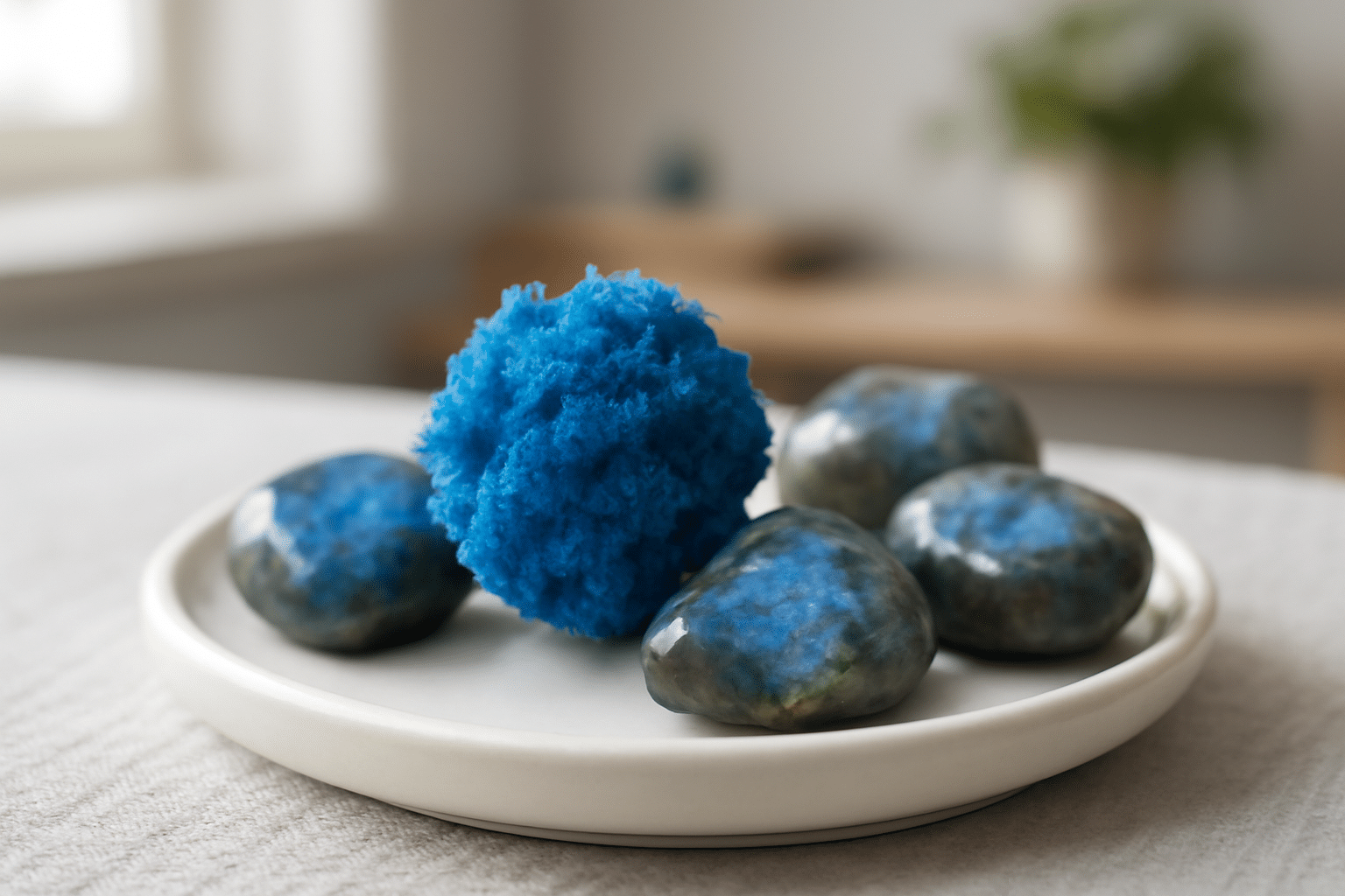 Cavansite et labradorite, secrets d'énergie intérieure Cavansite-Labradorite