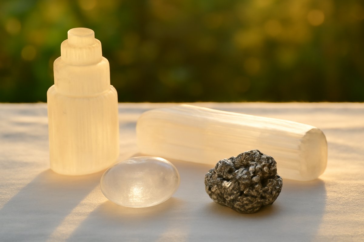 Pierres interdites à l’eau : découvrez les risques cachés Image de Sélénite et Pyrite