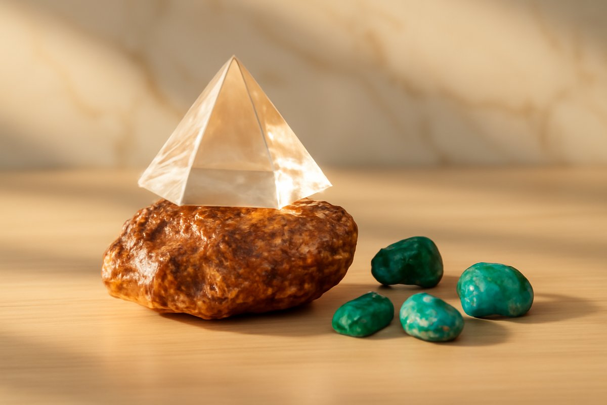 Cuivre-Quartz-Malachite-Turquoise