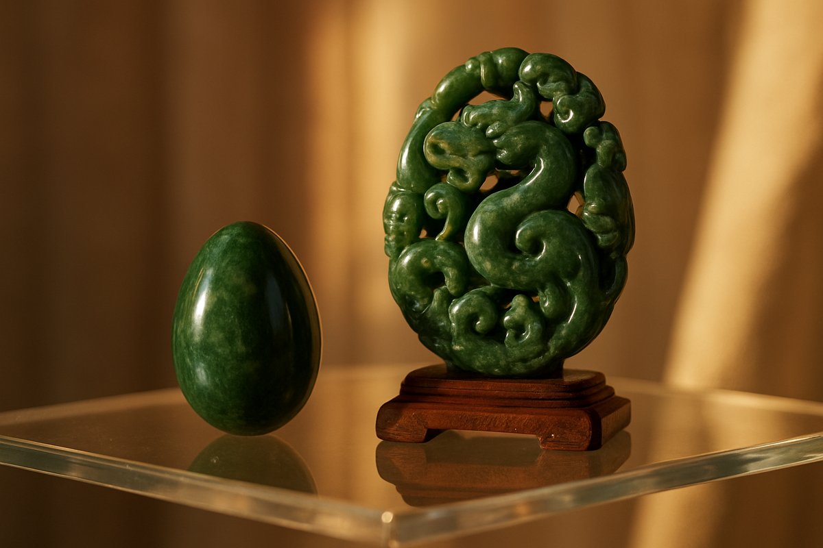 Image d'une pierre de jade néphrite