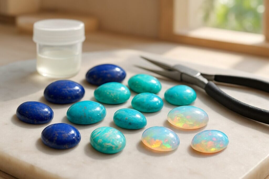 cabochon bijoux Lapis Lazuli