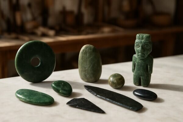 usages des pierres dans les civilisations anciennes Jade-Obsidienne