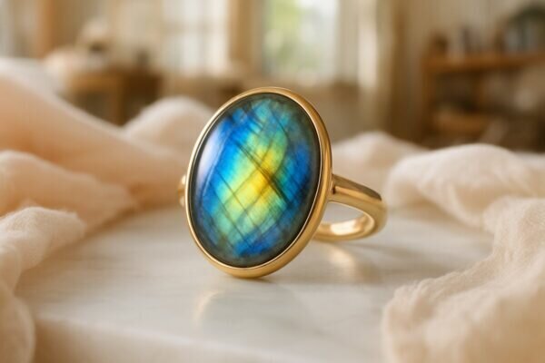 bague labradorite femme Labradorite