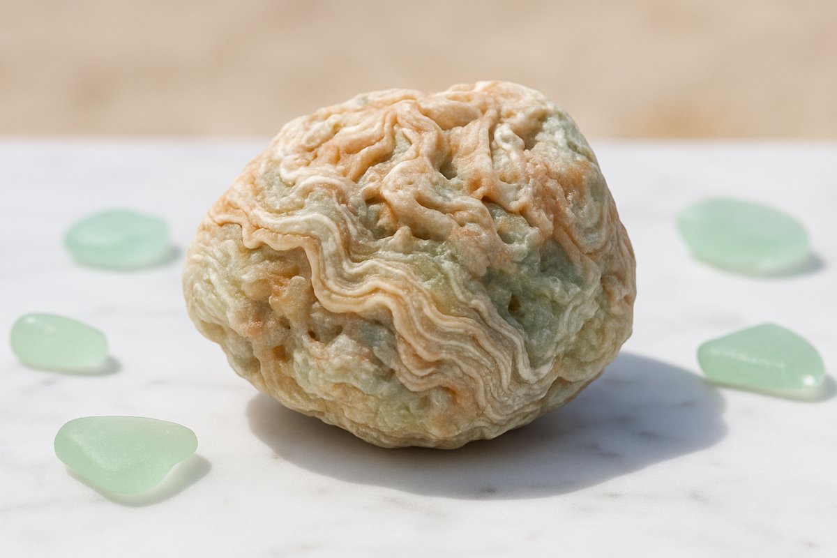 pierre pour dormir : Calcite d'origine marine