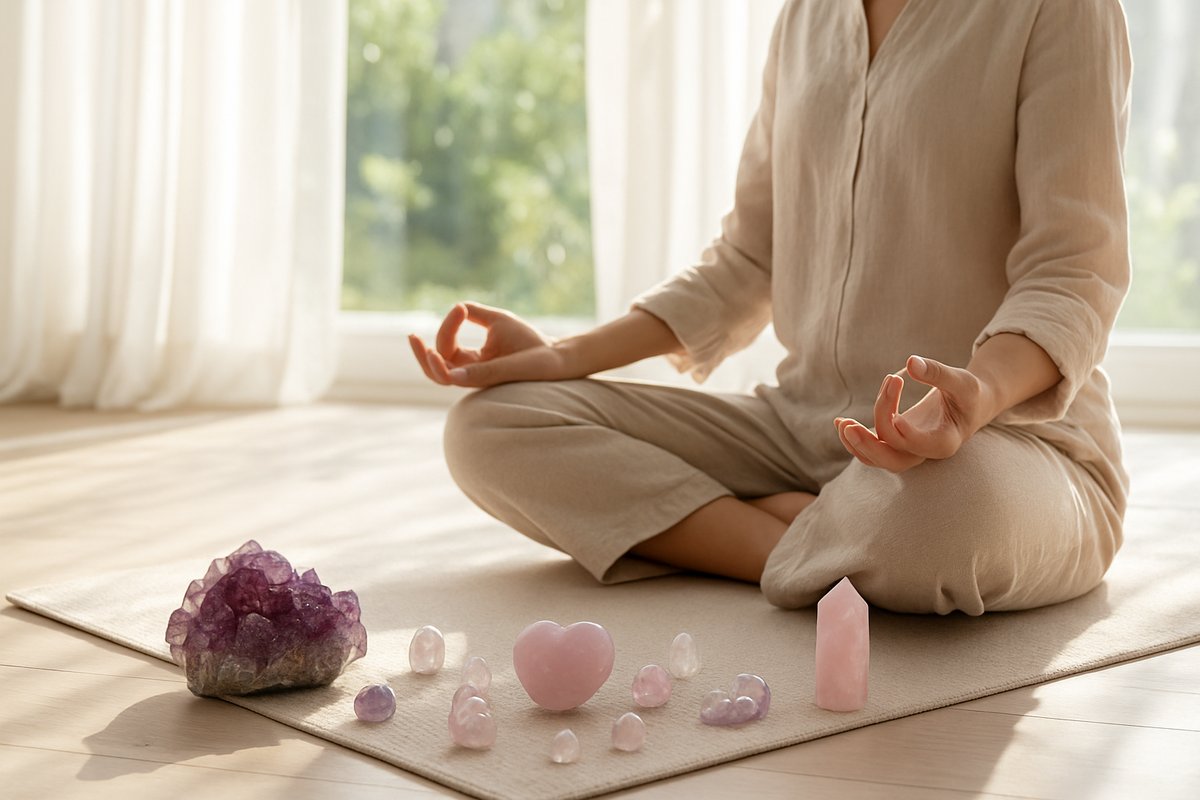 Améthyste et Quartz rose